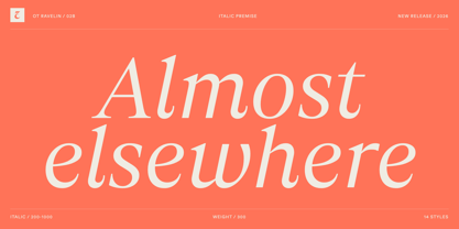OT Ravelin Font Poster 4