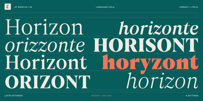 OT Ravelin Font Poster 8