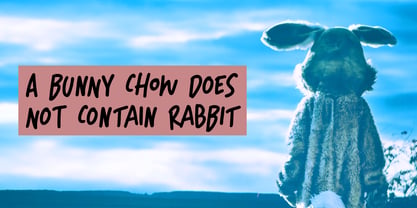 Bunny Chow Pro Font Poster 3