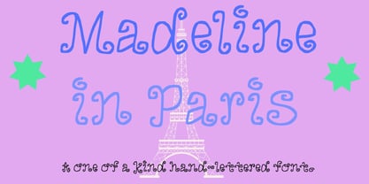 Madeline in Paris Font Poster 2