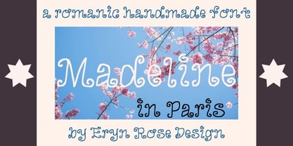 Madeline in Paris Font Poster 1