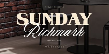 Sunday Richmark Font Poster 1