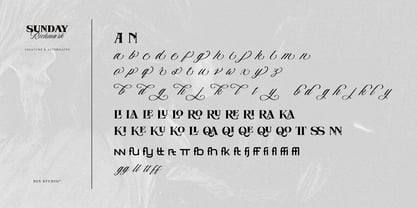 Sunday Richmark Font Poster 7