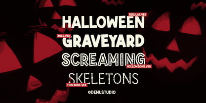 Hueso Bone Font Poster 5