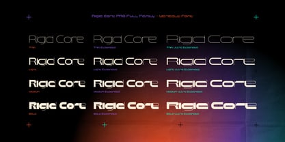 Rigid Core Pro Font Poster 5