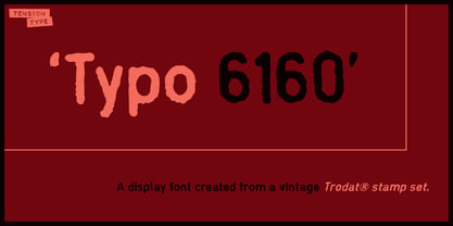 Typo 6160 Font Poster 1