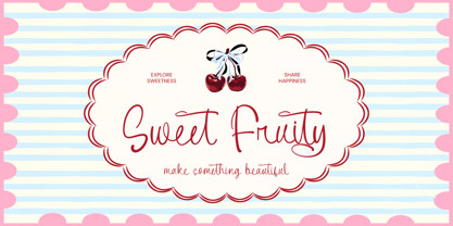 Sweet Fruity Font Poster 1
