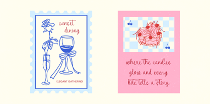 Sweet Fruity Font Poster 4