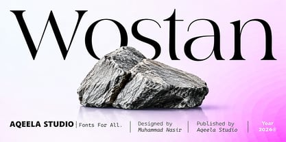 Wostan Font Poster 1