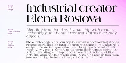 Wostan Font Poster 3