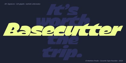Basecutter Font Poster 1
