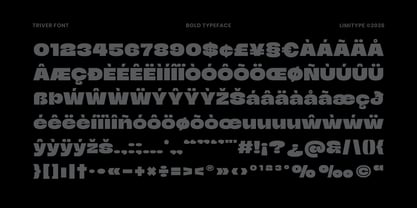 Triver Font Poster 11