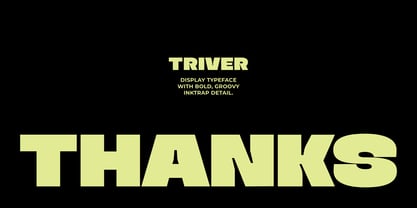Triver Font Poster 12