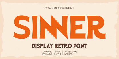 Sinner Font Poster 1