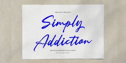 Simply Addiction Font Poster 1