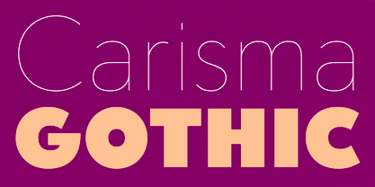 Carisma Font Poster 8