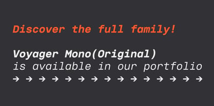 Voyager Mono Rounded Font Poster 9