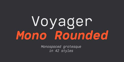 Voyager Mono Rounded Font Poster 1