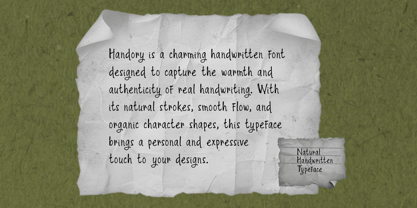 Handory Font Poster 2
