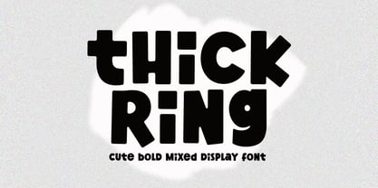 Thick Ring Font Poster 1