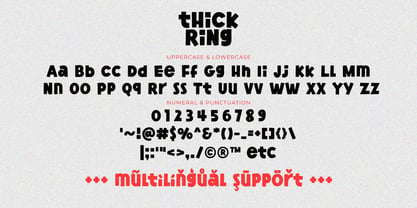Thick Ring Font Poster 10