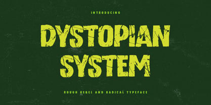 Dystopian System Font Poster 1