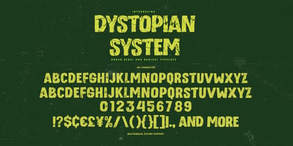 Dystopian System Font Poster 6