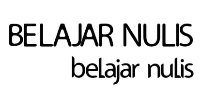 Belajar Nulis Font Poster 1