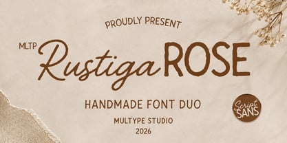 MLTP Rustiga Rose Font Poster 1