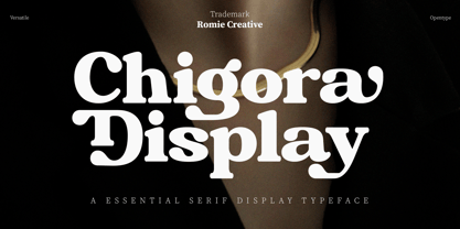 Chigora Display Font Poster 1