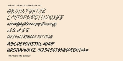 Malley Jacklist Font Poster 6