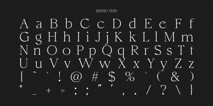 Serfio Font Poster 15
