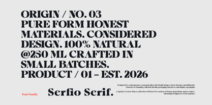 Serfio Font Poster 4