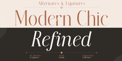 Modern Chic Refined Font Poster 1