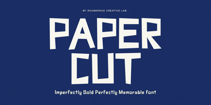 Paper Cut Font Poster 1