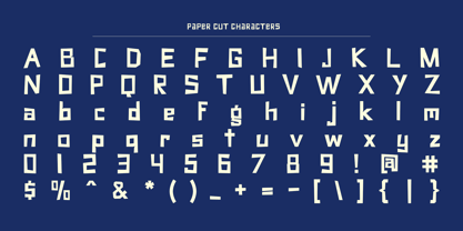 Paper Cut Font Poster 9