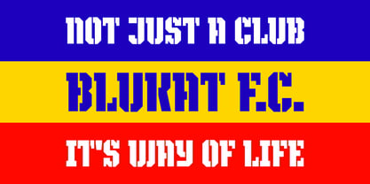 Blukat Font Poster 3