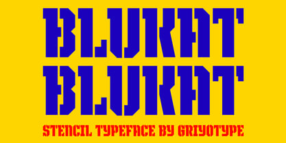 Blukat Font Poster 1