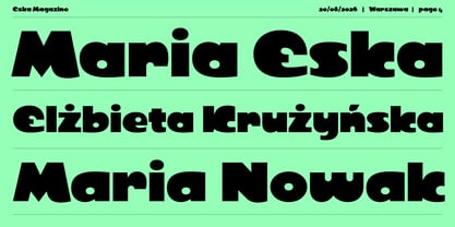 Eska Font Poster 4