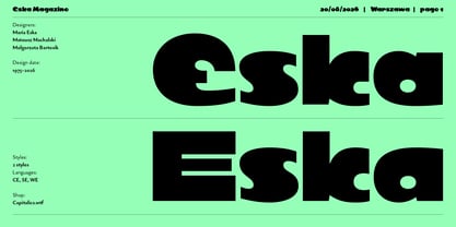 Eska Font Poster 1