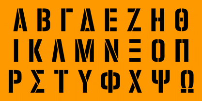 Zuboni Stencil Font Poster 4