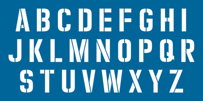 Zuboni Stencil Font Poster 2