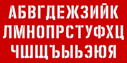 Zuboni Stencil Font Poster 8