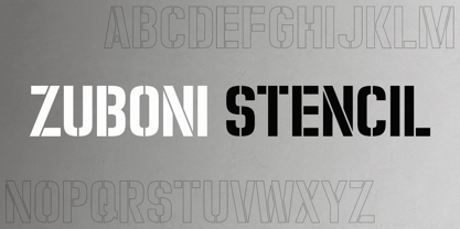 Zuboni Stencil Font Poster 1