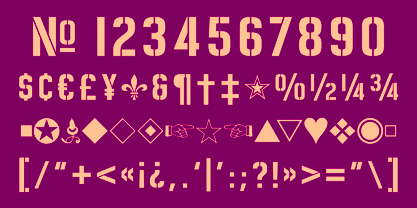 Zuboni Stencil Font Poster 6