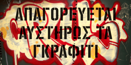 Zuboni Stencil Font Poster 5