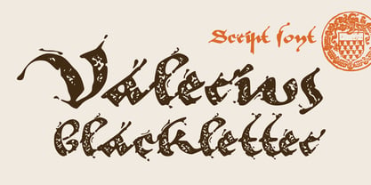 Valerius Blackletter Font Poster 1