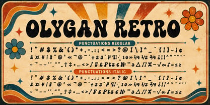 Olygan Retro Font Poster 8