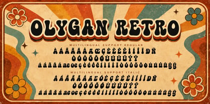 Olygan Retro Font Poster 9