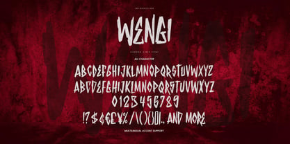 Wengi Font Poster 7